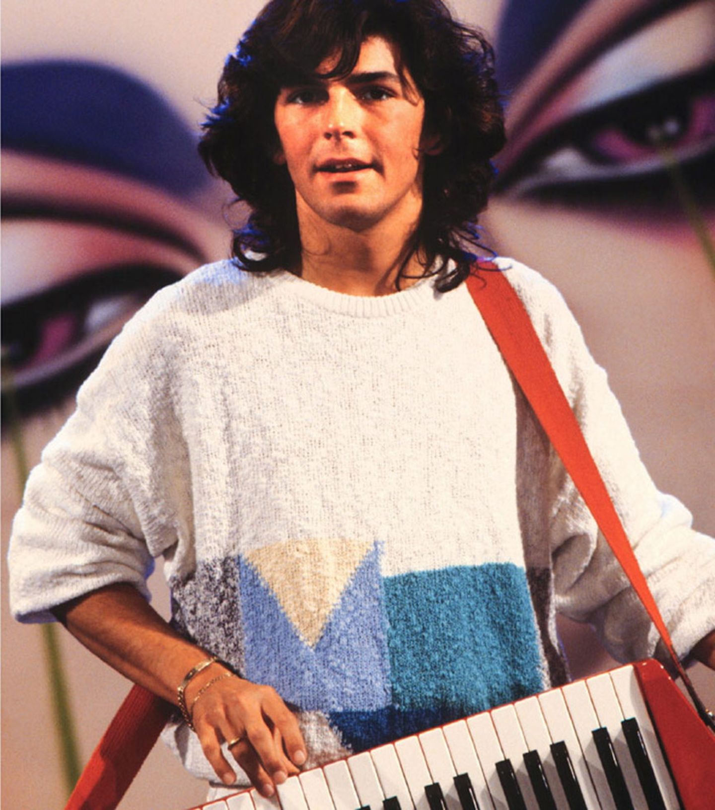 Thomas Anders bei einem Auftritt von Modern Talking in der Sendung "W.W.F. Club"