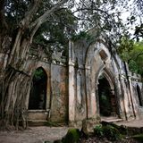 Geradezu verwunschen wirkt die Kapelle beim Palácio de Monserrate, wo sich die Natur im Laufe der Jahrhunderte verlorenes Terrain zurückerobert hat