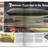 1940 warb die Goodyear Aircraft Corporation noch für Fernreisen mit einem Zeppelin, obwohl drei Jahre zuvor ein ähnliches Modell bei der Landung in Lakehurst, New Jersey in Flammen aufging und 36 Menschen in den Tod riss.
