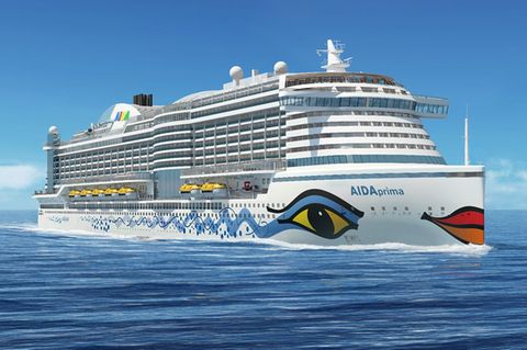 Ein Bug als Markenzeichen: Mit der "Aida Prima" durchflügt erstmals wieder ein senkrechter Bug wie bei einem alten Dampfer die Weltmeere.