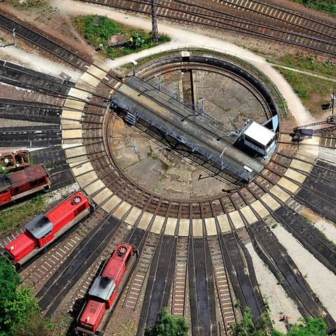 Fotos aus neuem Bildband: So sehen Deutschlands Bahngleise von oben aus