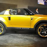 Auch eine offene Variante gibt es auf der IAA in Frankfurt zu bestaunen. Sie dient aber mehr der Show als dem Verkehrsalltag