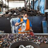 Recyclinganlage in Moudon im Schweizer Kanton Waadt: Ein Teil der Nespresso-Kapseln wird hier wiederverwertet.