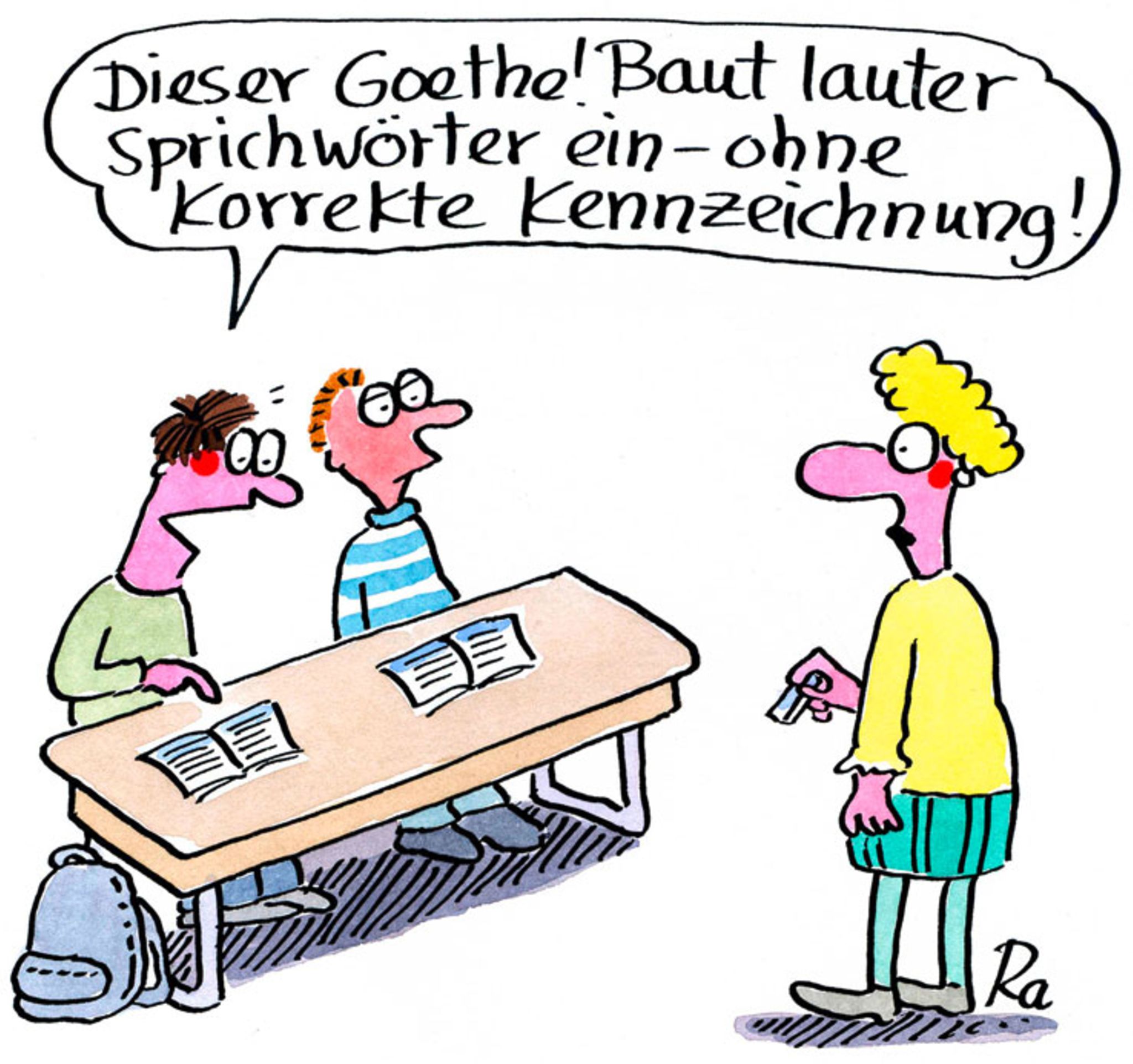 Renate Alf Cartoons Zum Thema Schule Stern De