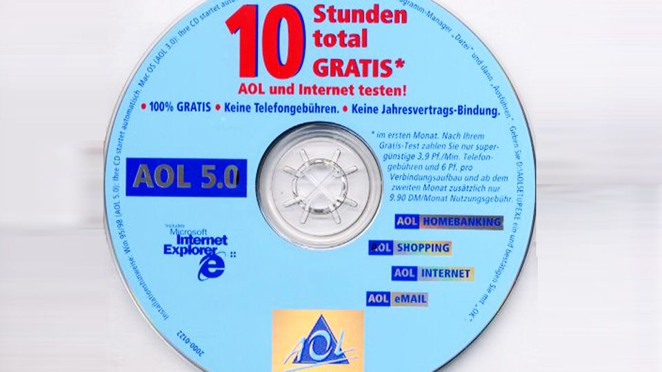 Einwahl-CDs fürs Internet: 2,1 Millionen Menschen zahlen immer noch für AOL-Abos