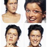 Damit auch die Frauen wenigstens ein vernünftiges Bild bekommen. 1. Blitz: Huch, es geht schon los, 2. Blitz: Mist, Make-up vergessen, 3. Blitz: Hupps, dass war die Seite mit der tieferen Falte, 4. Blitz: Lächeln und perfekt!!! Dann aufstehen und zum Schuhkauf aufbrechen, nach circa einer halben Stunde merken, dass Fotos vergessen wurden und wieder zurück zum Automaten gehen und alles noch einmal von vorne...   Neumaier, Torsten