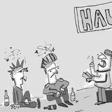 3. Punks     Machen Sie sich nützlich und holen sie vor dem Bahnhof mit "Knalli" und "Astra" den Realschulabschluss nach!