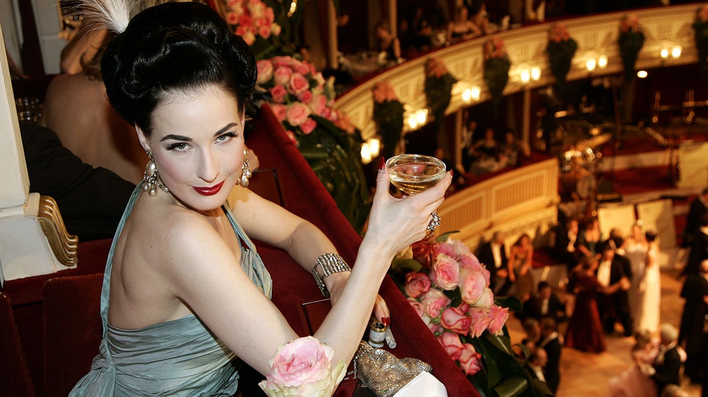 Dita von Teese, Richard Lugner Dita von Teese, Richard Lugner