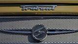 Ein Trabant-Schriftzug mit Logo