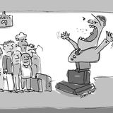 7. Bahnhofs-Diktator    Dauert der Streik länger, bilden Sie mit den anderen Streikenden ein politisches System, das Chaos auf dem Bahnhof verhindert. Hier bietet sich eine Form an, die leicht verständlich ist und alle zufrieden stellt, zum Beispiel Diktatur