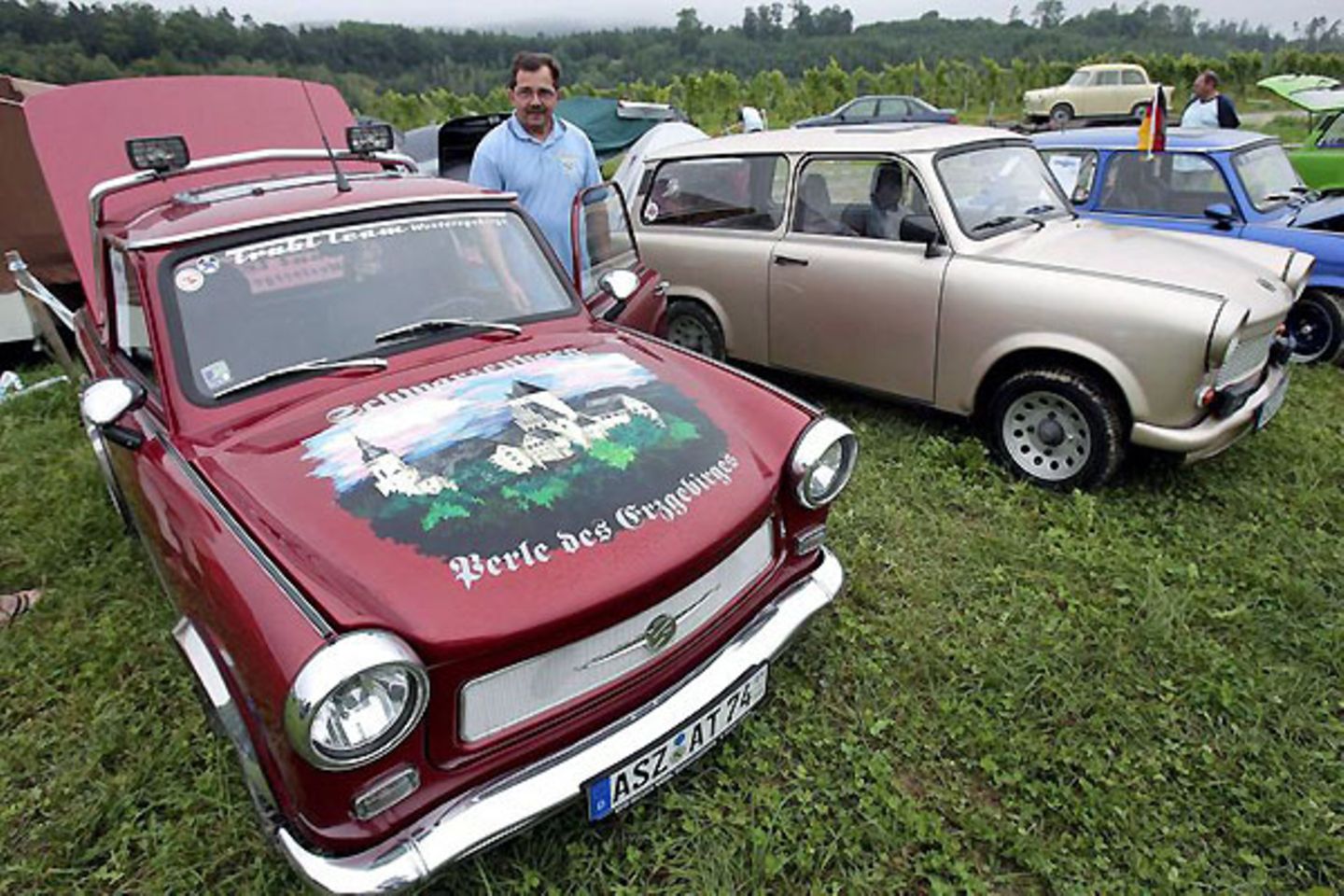 Der Heimat treu verbunden ist dieser Fahrer