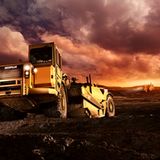 Caterpillar Scraper 627G – die Schürfzüge bereiten den Boden für ein Industriegebiet