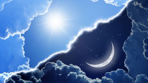 Mond und Sonne: Sie stellen unsere biologische Uhr auf die korrekte Zeit ein