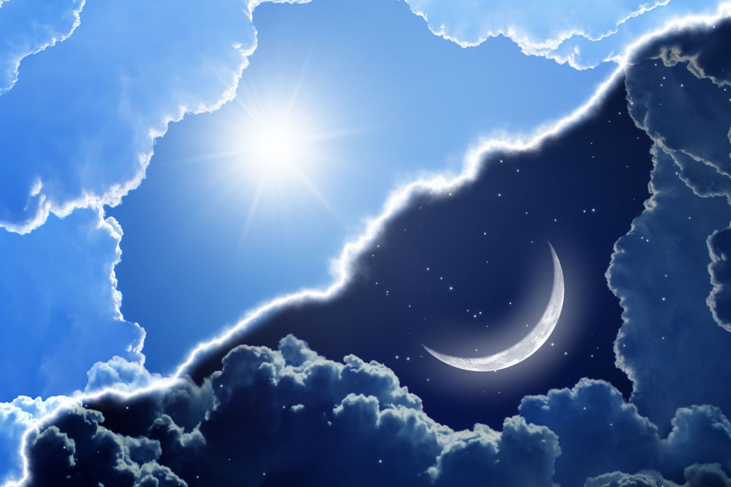 Mond und Sonne: Sie stellen unsere biologische Uhr auf die korrekte Zeit ein