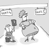 6. Miss Bahnhof    Veranstalten Sie eine Miss-Wahl. Beginnen Sie mit der Miss Bahnsteig, am Ende wird aus den Miss Bahnsteigen die Miss Bahnhof gekürt