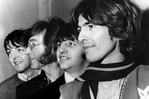 Die Beatles: Paul McCartney, John Lennon, Ringo Starr und George Harrison