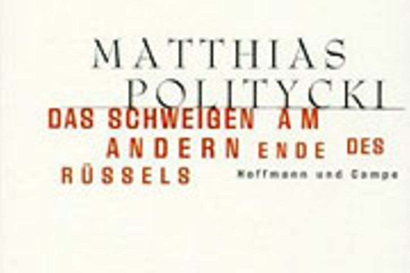 Skurriles aus aller Welt bietet Matthias Politycki in seinem Erzählungsband "Das Schweigen am andern Ende des Rüssels"