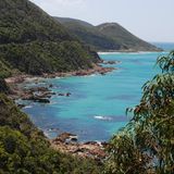 Wo der Regenwald bis ans Meer reicht. Auf zahlreichen Aussichts-Parkplätzen können Autofahrer das Naturschauspiel dieser Küste genießen.