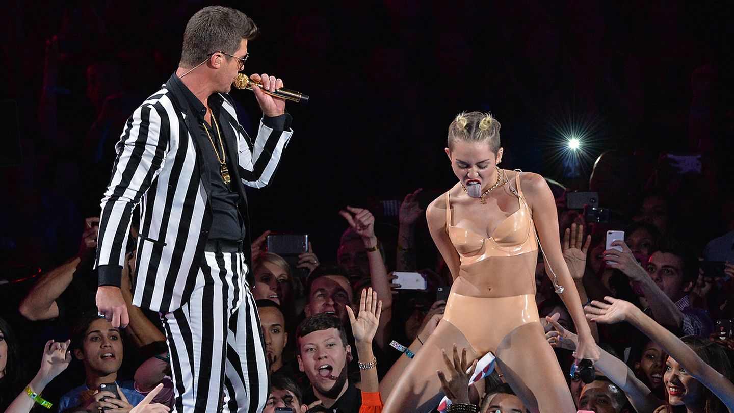 Robin Thicke und Miley Cyrus Robin Thicke und Miley Cyrus