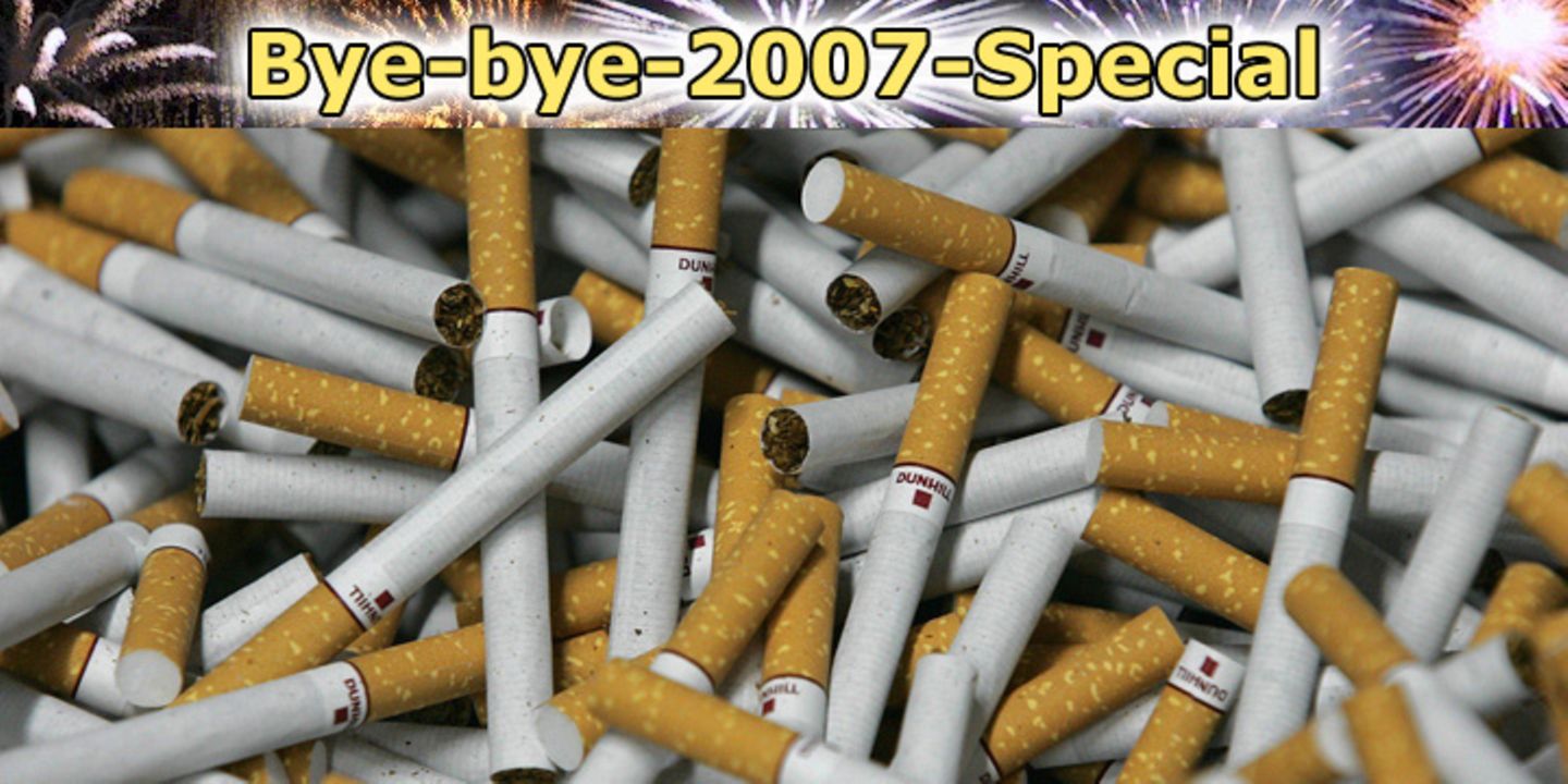 shortlist-Wochenrückblick: Alles gute Vorsätze, die schon am nächsten Tag vergessen sind 2008 wird alles besser. Ganz bestimmt. Schließlich geht man gestärkt ins neue Jahr und wird allen Versuchungen, von denen man sich 2007 noch bedrängt fühlte, diesmal ganz bestimmt nicht erliegen. Was? Naja, eine Zigarette am Neujahrsmorgen wird ja wohl noch gestattet sein. An irgendwas muss man sich schließlich festhalten. 1. Mit dem Rauchen aufhören 2. weniger Alkohol 3. mehr Sport 4. Mehr Zeit mit der Familie verbringen Zur vollständigen Liste Alles gute Vorsätze, die schon am nächsten Tag vergessen sind 2008 wird alles besser. Ganz bestimmt. Schließlich geht man gestärkt ins neue Jahr und wird allen Versuchungen, von denen man sich 2007 noch bedrängt fühlte, diesmal ganz bestimmt nicht erliegen. Was? Naja, eine Zigarette am Neujahrsmorgen wird ja wohl noch gestattet sein. An irgendwas muss man sich schließlich festhalten. 1. Mit dem Rauchen aufhören 2. weniger Alkohol 3. mehr Sport 4. Mehr Zeit mit der Familie verbringen Zur vollständigen Liste