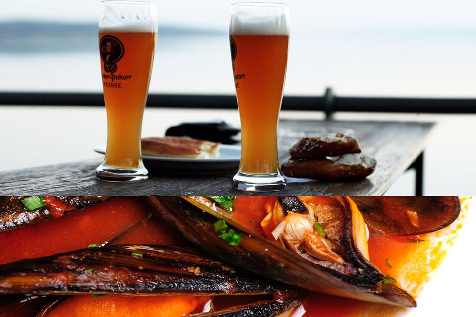 Bier als Essensbegleiter: Muscheln harmonieren perfekt mit einem Witbier Muscheln harmonieren perfekt mit einem Witbier