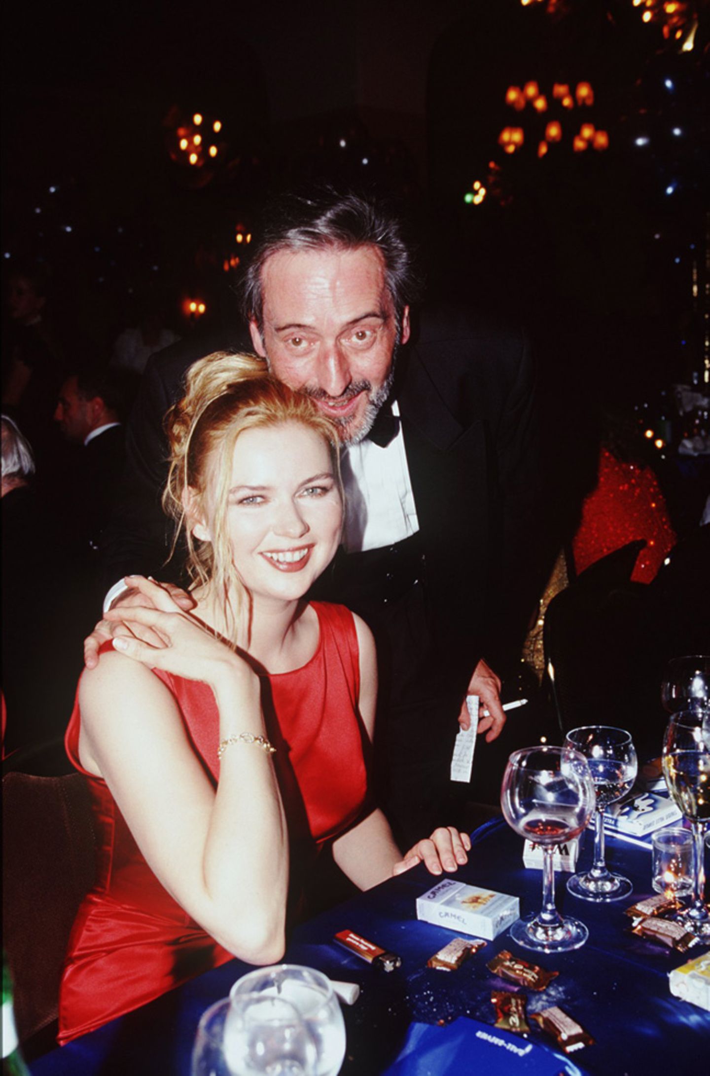 Ferres war von 1990 bis 1999 die Frau an Dietls Seite, hier tritt das Paar beim Deutschen Filmball auf.