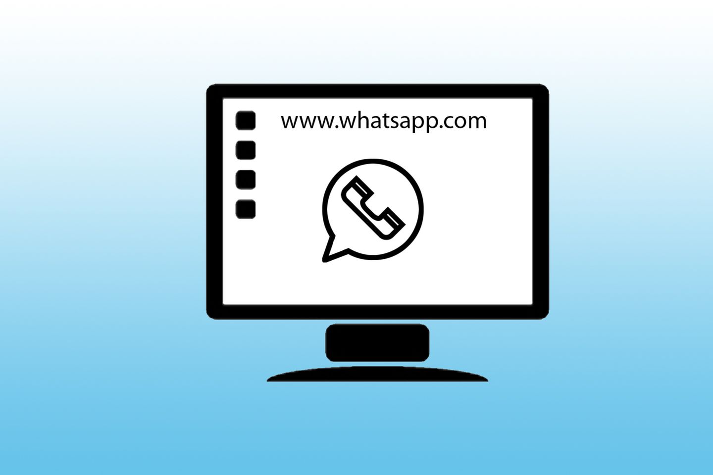 WhatsApp Web  Seit kurzer Zeit lässt sich Whatsapp auch im Browser nutzen. Rufen Sie web.whatsapp.com auf und scannen Sie den gezeigten Code, wie es auf der Seite für Ihr Smartphone beschrieben wird. Bei einem Android-Gerät wählen Sie dazu in den Einstellungen in der Chat-Liste "Whatsapp Web", iPhone-Nutzer finden die Option direkt unter dem Reiter "Einstellungen.    Das Smartphone benötigt allerdings die gesamte Zeit eine Internetverbindung. Sind Browser und Smartphone einmal verbunden, reicht in Zukunft das Aufrufen der Seite, um die Web-App zu öffnen. Benutzt man die Funktion an einem anderen als dem eigenen Rechner, muss man daher unbedingt daran denken, sich abzumelden!