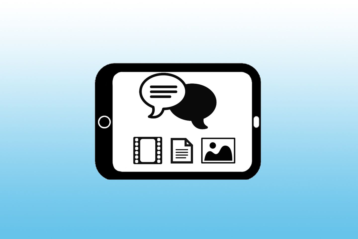 Alle getauschten Medien aufrufen  Zu jedem Chat lassen sich sämtliche empfangenen und auch gesendeten Medien wie Bilder und Videos anzeigen, die nicht manuell vom Gerät gelöscht wurden.  Android: Tippen Sie in einem geöffneten Chat oben rechts auf das Einstellungs-Symbol und dann auf "Medien". Schon öffnet sich der Ordner mit den verschickten und empfangenen Dateien.  iPhone: Tippen Sie im geöffneten Chat auf den Namen des Chat-Partners. Unter "Alle Medien anzeigen" finden Sie sämtliche geteilten Fotos und Videos.