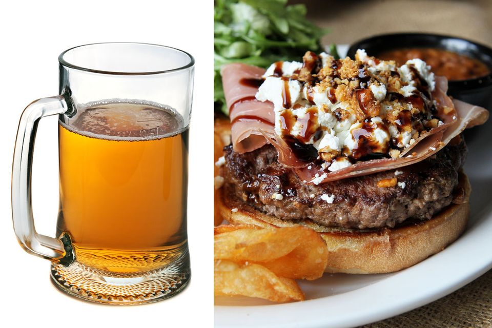 Bier als Essensbegleiter: Wenn schon kein Alkohol, dann wenigstens deftiges Essen wie ein Burger Wenn schon kein Alkohol, dann wenigstens deftiges Essen wie ein Burger