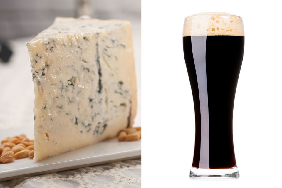 Bier als Essensbegleiter: Zum Porter darf es kräftiger Käse sein - wie ein Gorgonzola Zum Porter darf es kräftiger Käse sein - wie ein Gorgonzola