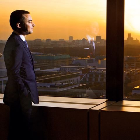Berlin, Friedrichstraße 95. Die 16. Etage hat Lars Windhorst für seine Investmentfirma Sapinda gemietet, inklusive Blick auf den Reichstag aus seinem Büro.