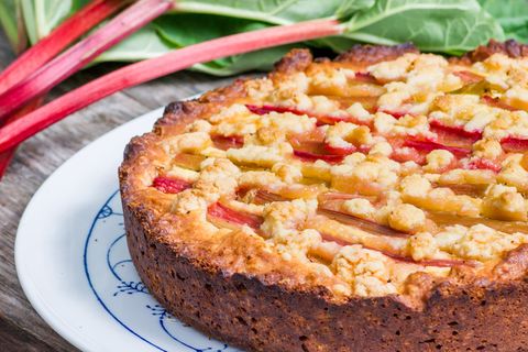 Rhabarberkuchen mit Trick
