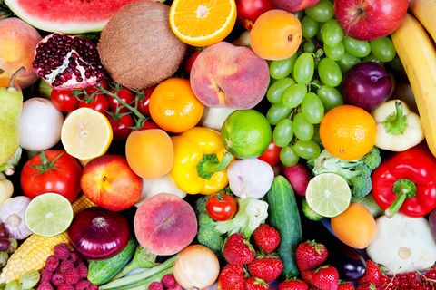Buntes Obst und Gemüse