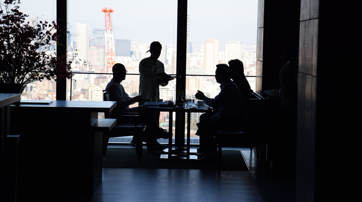 Restaurant im 33. Stock des Aman Tokio