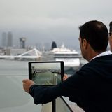 Im Hafen von Barcelona: Gleich läuft die "Allure of the Seas" zur Kreuzfahrt durchs Mittelmeer aus.