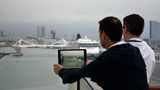 Im Hafen von Barcelona: Gleich läuft die "Allure of the Seas" zur Kreuzfahrt durchs Mittelmeer aus.