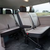 Man kann es sich auch auf den hinteren beiden Sitzreihen bequem machen