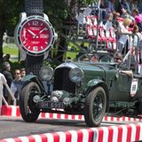 Zieleinlauf des Bentley Blower auf der Mille Miglia 2015