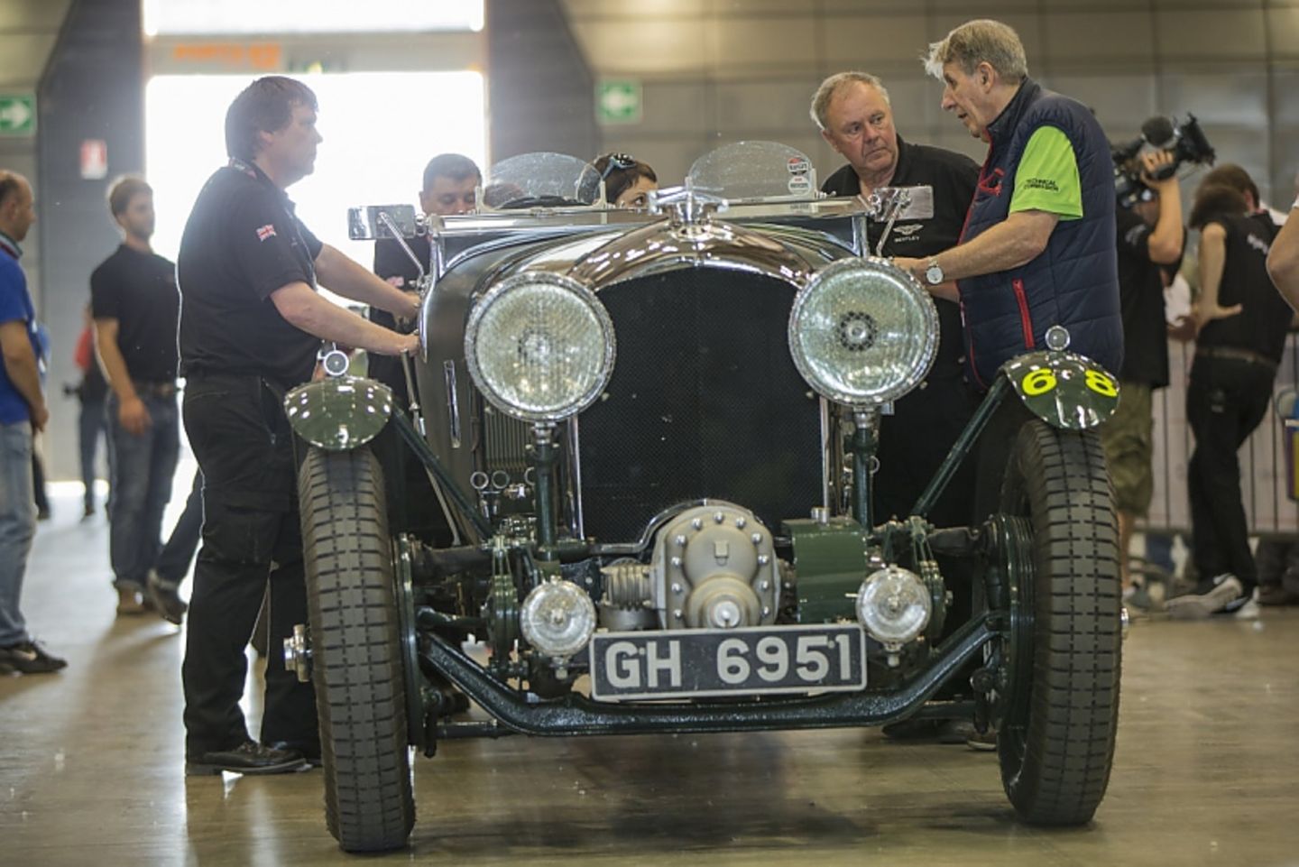 Frank Meakin am Bentley Blower vom 1930
