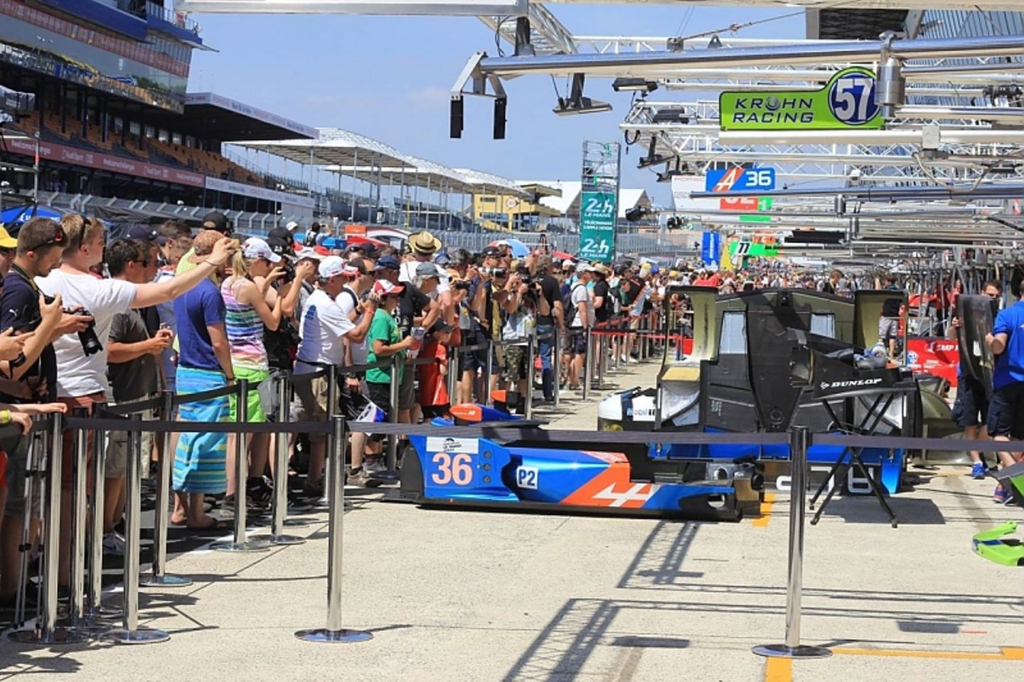 Die Fans sind hautnah dabei