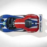 Der Ford GT Race Car von oben