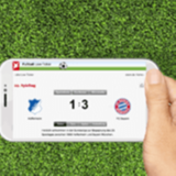 Liveticker auf Smartphone