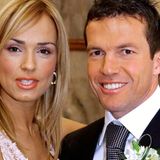 Fußballer-Hochzeiten: Bei Lothar Matthäus und Marijana geht es 2003 dagegen mit einem Glamour-Faktor im Passfoto-Bereich zu. Loddar ahnt wohl, dass er mit den Kräften haushalten muss - es sollte nicht das letzte Mal sein.