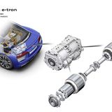 Die E-Maschine im Heck des Autos leistet 170 kW - insgesamt sind zwei an Bord.