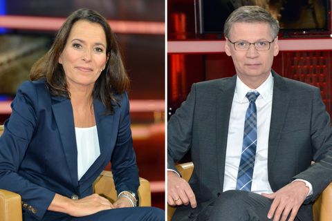 Anne Will und Günther Jauch