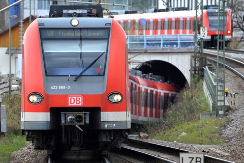 Eine S-Bahn in München
