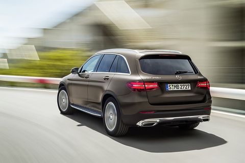 Mercedes GLC - das Heck erinnert an das C-Klasse T-Modell