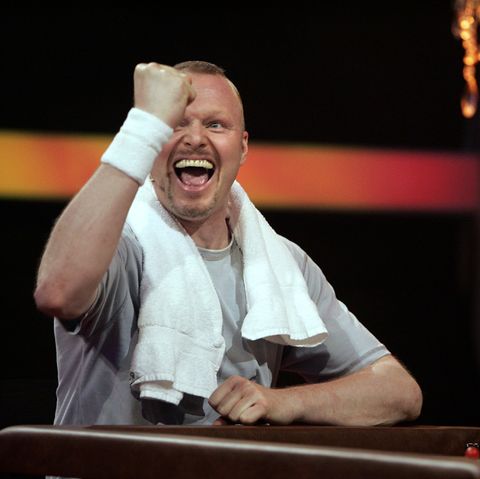 Stefan Raab in Siegerpose