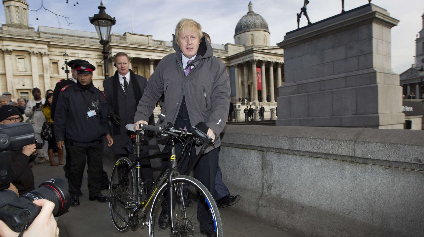 Londons Bürgermeister Boris Johnson hat von seinem Fahrrad aus einen Taxifahrer beschimpft (Symbolbild)