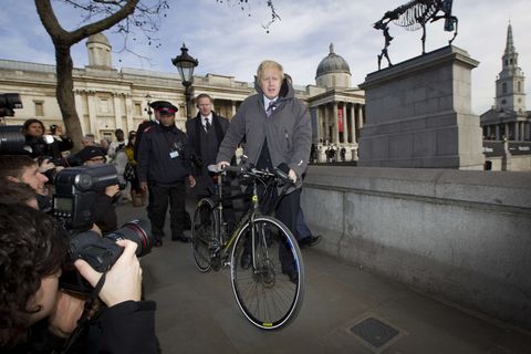 Londons Bürgermeister Boris Johnson hat von seinem Fahrrad aus einen Taxifahrer beschimpft (Symbolbild)